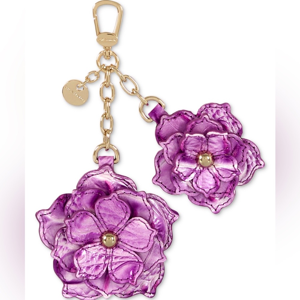 Brahmin Flower Duo Leather Accessories - Lilac Esse